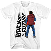 Thumbnail for BACK TO THE FUTURE-BTTF BACK TO BACK-WHITE ADULT S/S TSHIRT