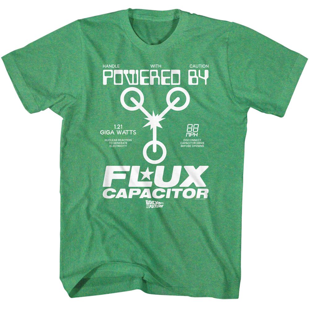 BACK TO THE FUTURE-BTTF POWERED BY-KELLY HEATHER ADULT S/S TSHIRT