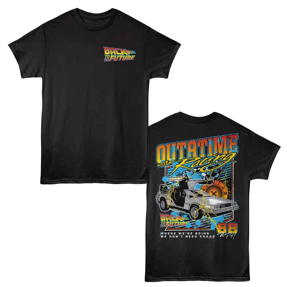 Back To The Future - BTTF Outatime Racing F B T-Shirt