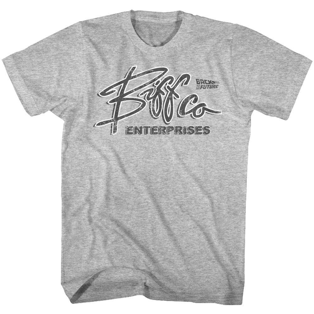 BACK TO THE FUTURE-BIFF CO-GRAY HEATHER ADULT S/S TSHIRT