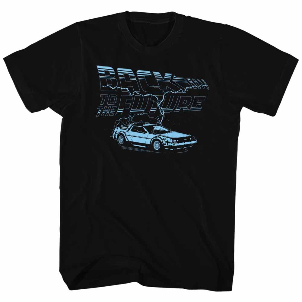 BACK TO THE FUTURE-RIDE THE LIGHTNING-BLACK ADULT S/S TSHIRT