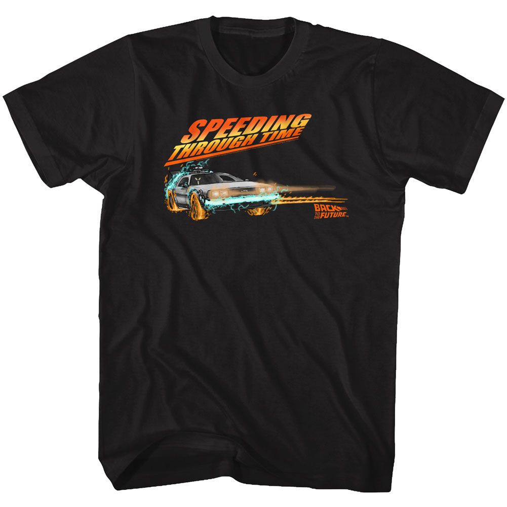 BACK TO THE FUTURE-DRIFTING THRU TIME 1-BLACK ADULT S/S TSHIRT
