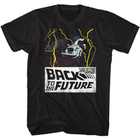 Thumbnail for BACK TO THE FUTURE-IN SPACE-BLACK ADULT S/S TSHIRT
