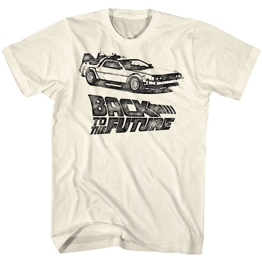 BACK TO THE FUTURE-DMC INK-NATURAL ADULT S/S TSHIRT
