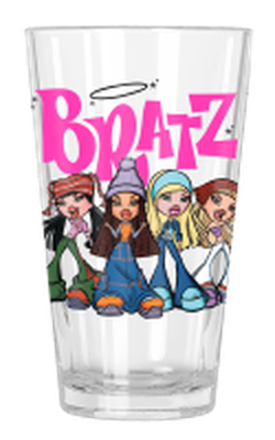 Bratz Logo and Group Boxed  16oz Pint Glass – 12 pc ppk ($4.50 each)