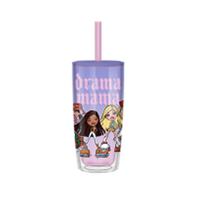 BRATZ DRAMA MAMA ROSES  20oz Spill Resistant Plastic Tumbler – 12 pc ppk ($5.75 each)