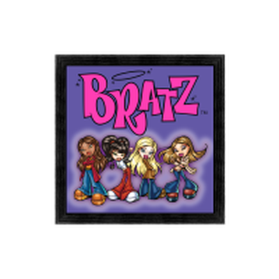 Bratz Group Glow  Gel Coat  6" x 6" Framed MDF Wall Art – 36 pc ppk ($2.50 each)