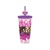 Thumbnail for BRATZ GROUP SHOT FLAMES  24oz Plastic Cold Cup w/ Lid and Topper Straw – 12 pc ppk ($6.50 each)