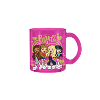 Thumbnail for Bratz Group Within Ring Hearts Glitter 17.5oz Glass Coffee Mug – 24 pc ppk ($6.00 each)