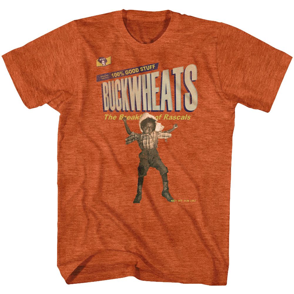 BUCKWHEAT-BUCKWHEATS-ANTIQUE ORANGE HEATHER ADULT S/S TSHIRT