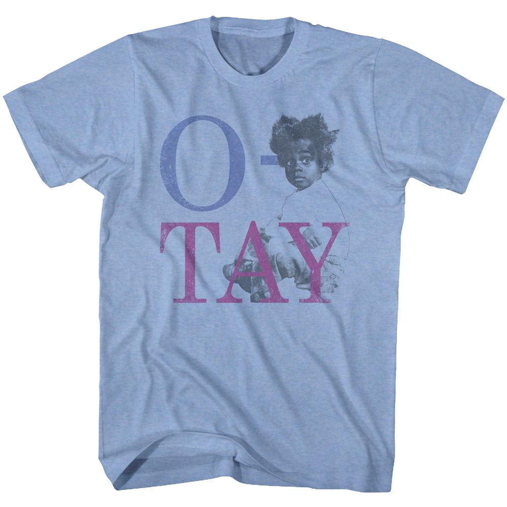BUCKWHEAT-MO OTAY-LIGHT BLUE HEATHER ADULT S/S TSHIRT