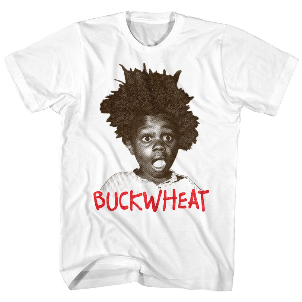 BUCKWHEAT-BUCKWHEAT-WHITE ADULT S/S TSHIRT