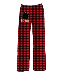 Thumbnail for BRIEF INSANITY Be Wild Red Plaid Pajama Lounge Pants