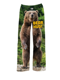 Thumbnail for BRIEF INSANITY Bear Hug Pajama Pants in Brown