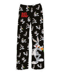 Thumbnail for Bugs Bunny pajama pants with all-over prints of Bugs Bunny holding a carrot – Warner Bros. Discovery