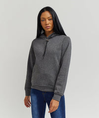 Thumbnail for Wooster Women's Long Sleeve Hoodie - Grey