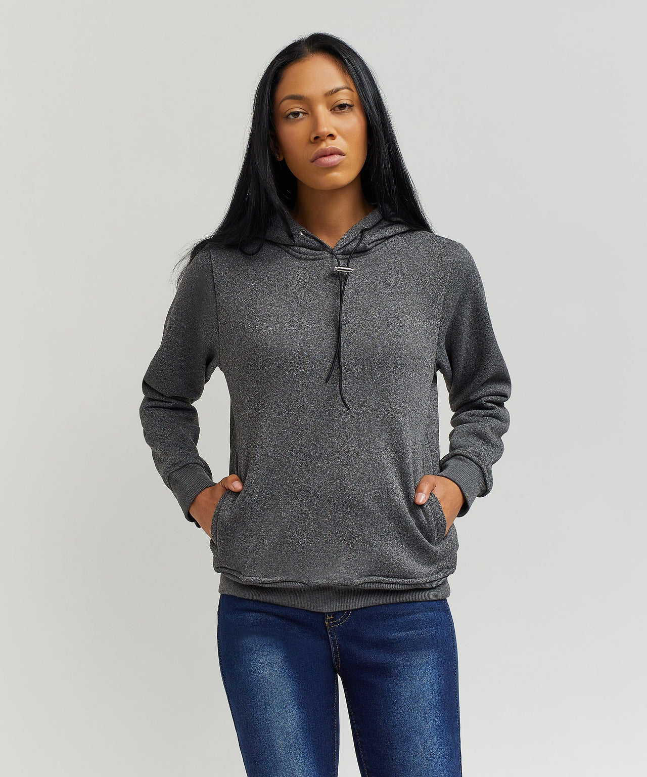 Wooster Women's Long Sleeve Hoodie - Grey