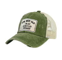 Thumbnail for BRIEF INSANITY Recycled Teenager Vintage Distressed Trucker Adult Hat