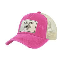 Thumbnail for BRIEF INSANITY Southern Belle - Vintage Distressed Trucker Adult Hat