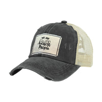 Thumbnail for BRIEF INSANITY We Are Beach People - Vintage Distressed Trucker Adult Hat