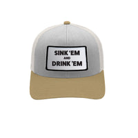 Thumbnail for BRIEF INSANITY Sink 'Em and Drink 'Em | Men's Structured Trucker Hat