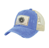Thumbnail for BRIEF INSANITY Sunflower - Vintage Distressed Trucker Adult Hat