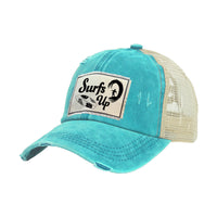 Thumbnail for BRIEF INSANITY Surfs Up Vintage Distressed Trucker Adult Hat