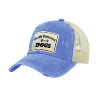 Thumbnail for BRIEF INSANITY Easily Distracted by Dogs Vintage Distressed Trucker Adult Hat