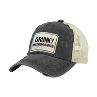 Thumbnail for Drunky Mcdrunkenface Vintage Distressed Trucker Adult Hat