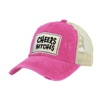 Thumbnail for BRIEF INSANITY Cheers Bitches Vintage Distressed Trucker Adult Hat