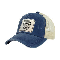 Thumbnail for BRIEF INSANITY Whatever Floats Your Boat Vintage Distressed Trucker Adult Hat
