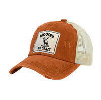 Thumbnail for BRIEF INSANITY Moosed Be Crazy Vintage Distressed Trucker Adult Hat