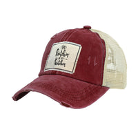 Thumbnail for BRIEF INSANITY No Bitchin' In My Kitchen Vintage Distressed Trucker Adult Hat
