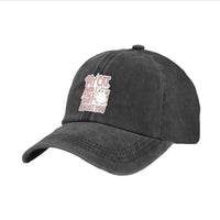 Thumbnail for BRIEF INSANITY's My Cat & I Talk About You Faux Suede Patch Adult Cap