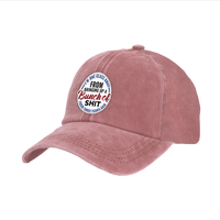 Thumbnail for BRIEF INSANITY's One Glass Away From Bringing Sh*t Up Faux Suede Patch Adult Cap