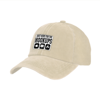 Thumbnail for BRIEF INSANITY's Here For the Hookups Faux Suede Patch Adult Cap