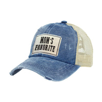 Thumbnail for BRIEF INSANITY Mom's Favorite - Vintage Distressed Trucker Adult Hat