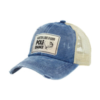 Thumbnail for BRIEF INSANITY Gotta Love A Good Pole Dance - Vintage Distressed Trucker Adult Hat