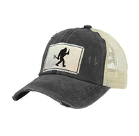 Thumbnail for BRIEF INSANITY Bigfoot Barbecuing - Vintage Distressed Trucker Adult Hat