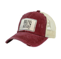 Thumbnail for BRIEF INSANITY Bless Your Heart - Vintage Distressed Trucker Adult Hat