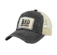 Thumbnail for BRIEF INSANITY Bad Influence Vintage Distressed Trucker Adult Hat