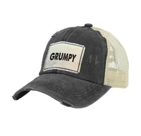 Thumbnail for BRIEF INSANITY Grumpy Vintage Distressed Trucker Adult Hat