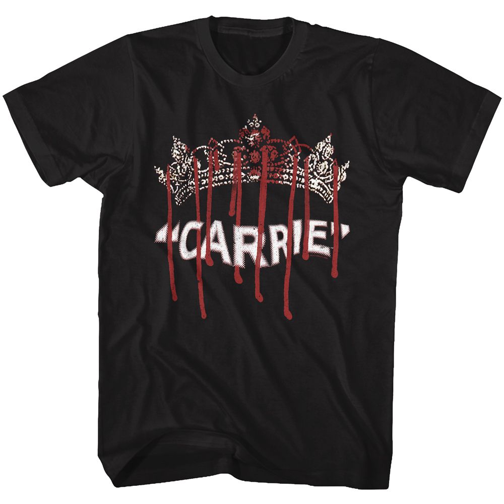CARRIE-QUEEN CARRIE-BLACK ADULT S/S TSHIRT