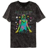 Thumbnail for CARRIE-CARRIE COLOR SPLATTER-MINERAL WASH BLACK ADULT S/S TSHIRT