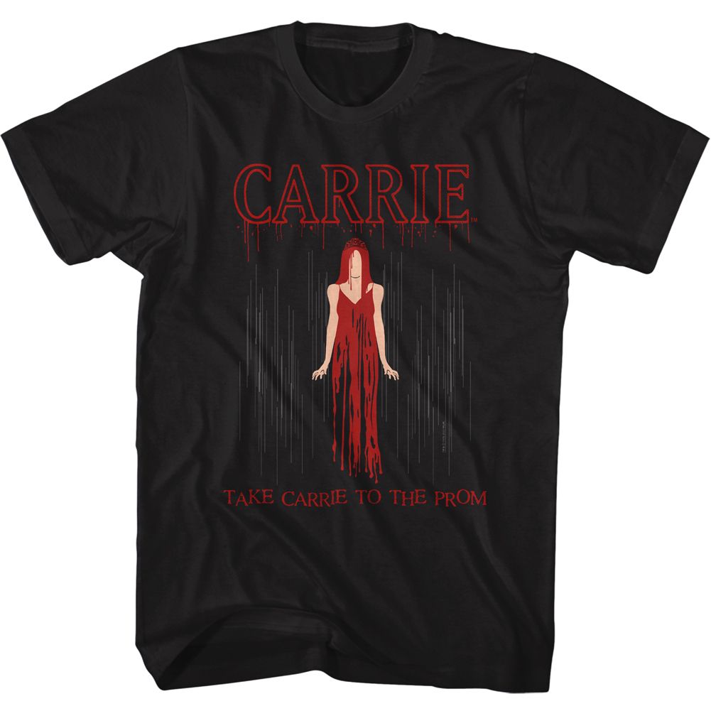 CARRIE-DRIP-BLACK ADULT S/S TSHIRT