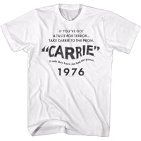 Thumbnail for CARRIE-CARRIE TITLE CARD-WHITE ADULT S/S TSHIRT