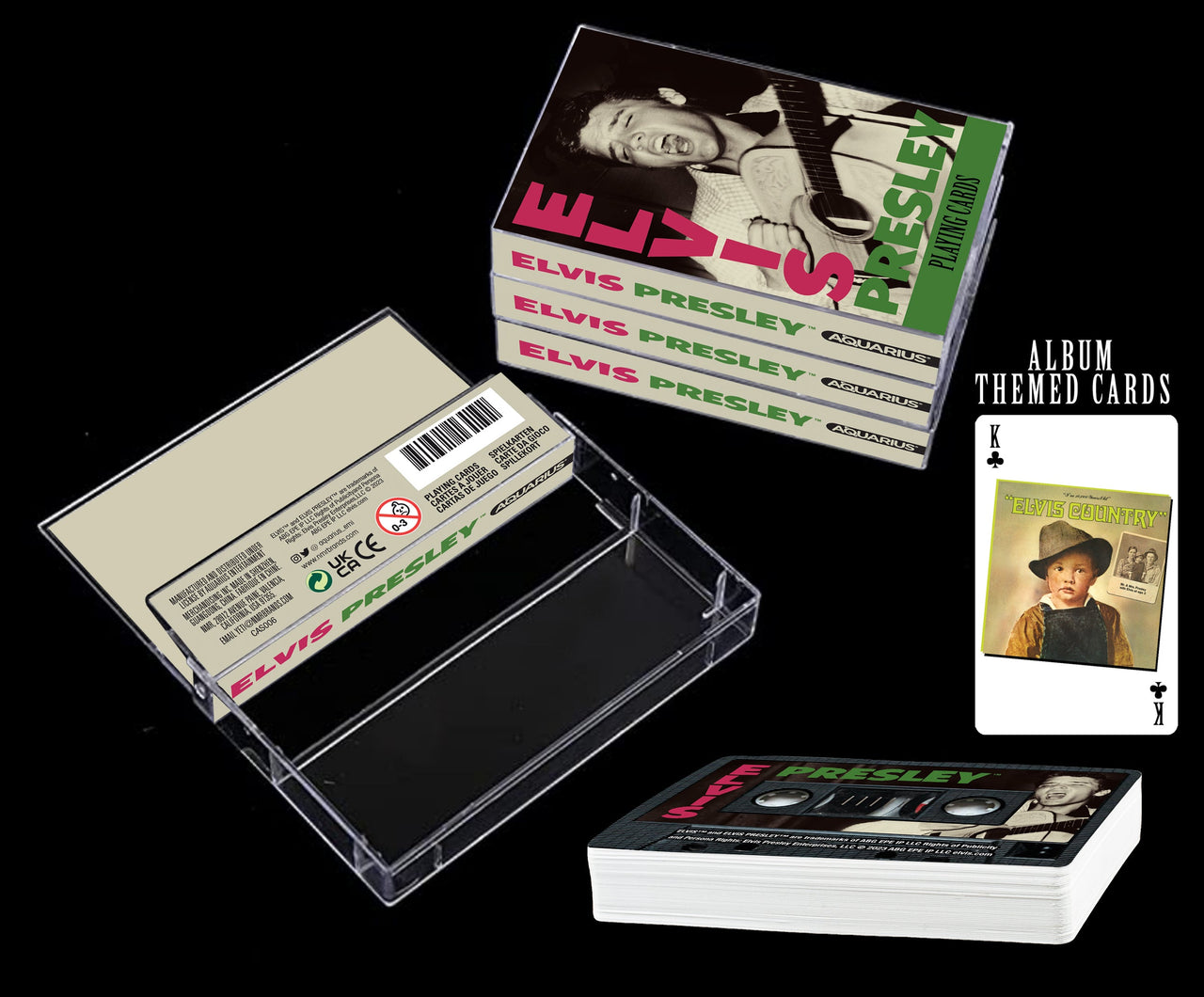 Elvis Presley Cassette Playing Cards – 12 PC PPK
