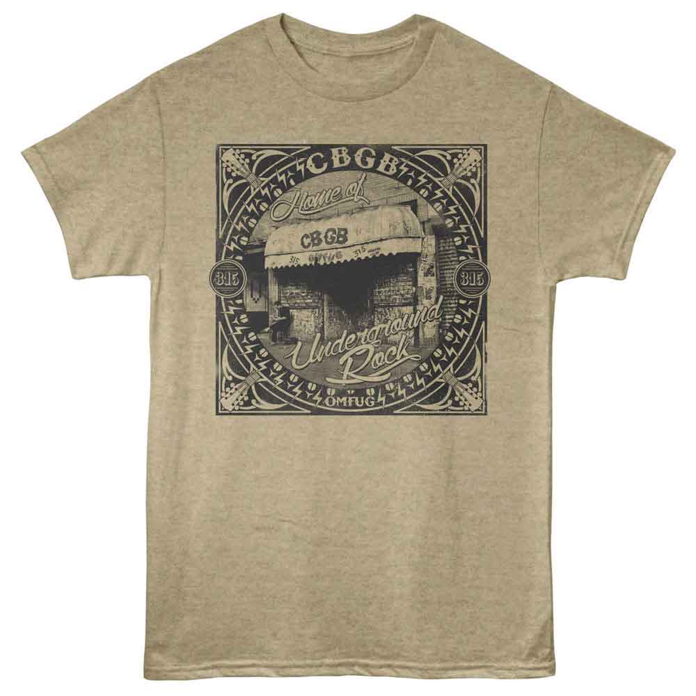 CBGB - Underground Rock T-Shirt - Khaki Heather