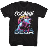 Thumbnail for COCAINE BEAR KY-COCAINE BEAR VERY 80S BEAR-BLACK ADULT S/S TSHIRT