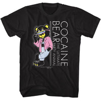 Thumbnail for COCAINE BEAR KY-COCAINE BEAR LEAN-BLACK ADULT S/S TSHIRT